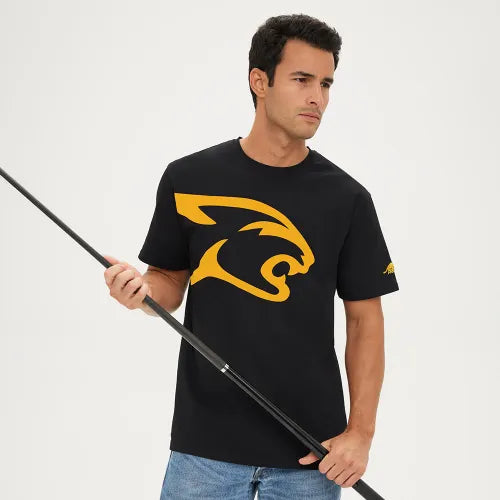 Yellow Cat Logo Shirt | Predator | Black