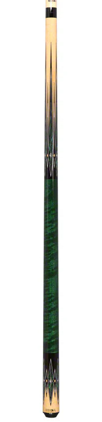 K2 KL180 | 8 Point Natural, Green, and Black Graphic | No Wrap | KODA Cue