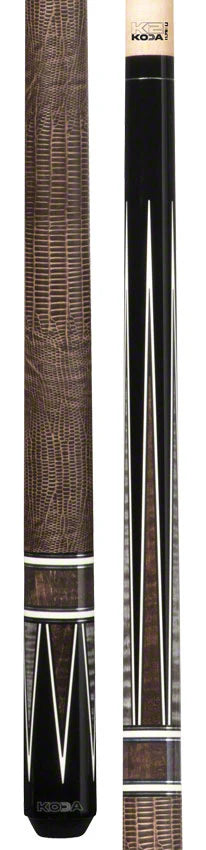 K2 KL190 | Black/Grey/Brown 4 Point Graphic | Lizard Wrap | KODA Cue