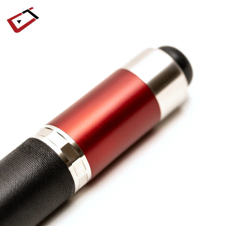 CynergySVB | Ruby Red | Black Irish Linen Wrap | Cuetec Cue