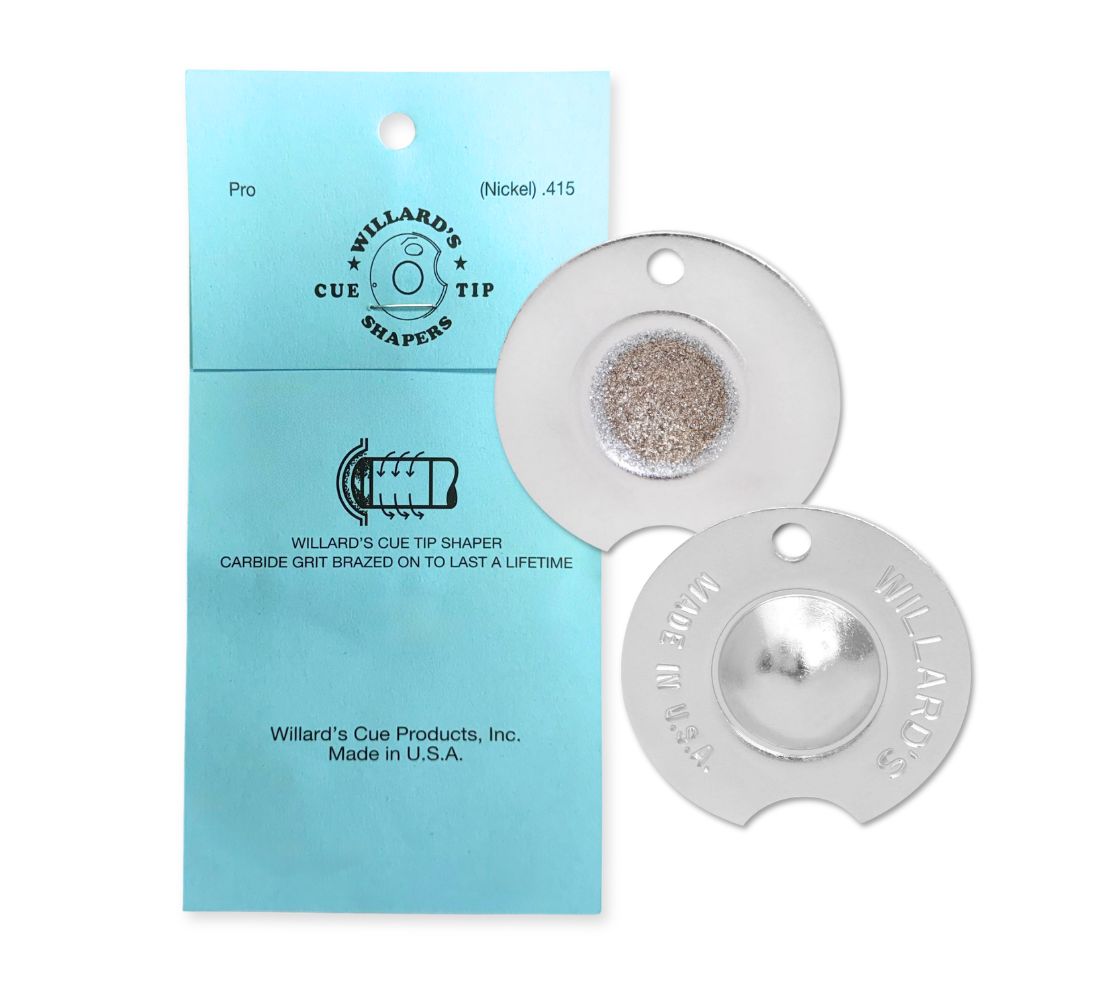 Willard's Pool Cue Tip Shaper - Nickel