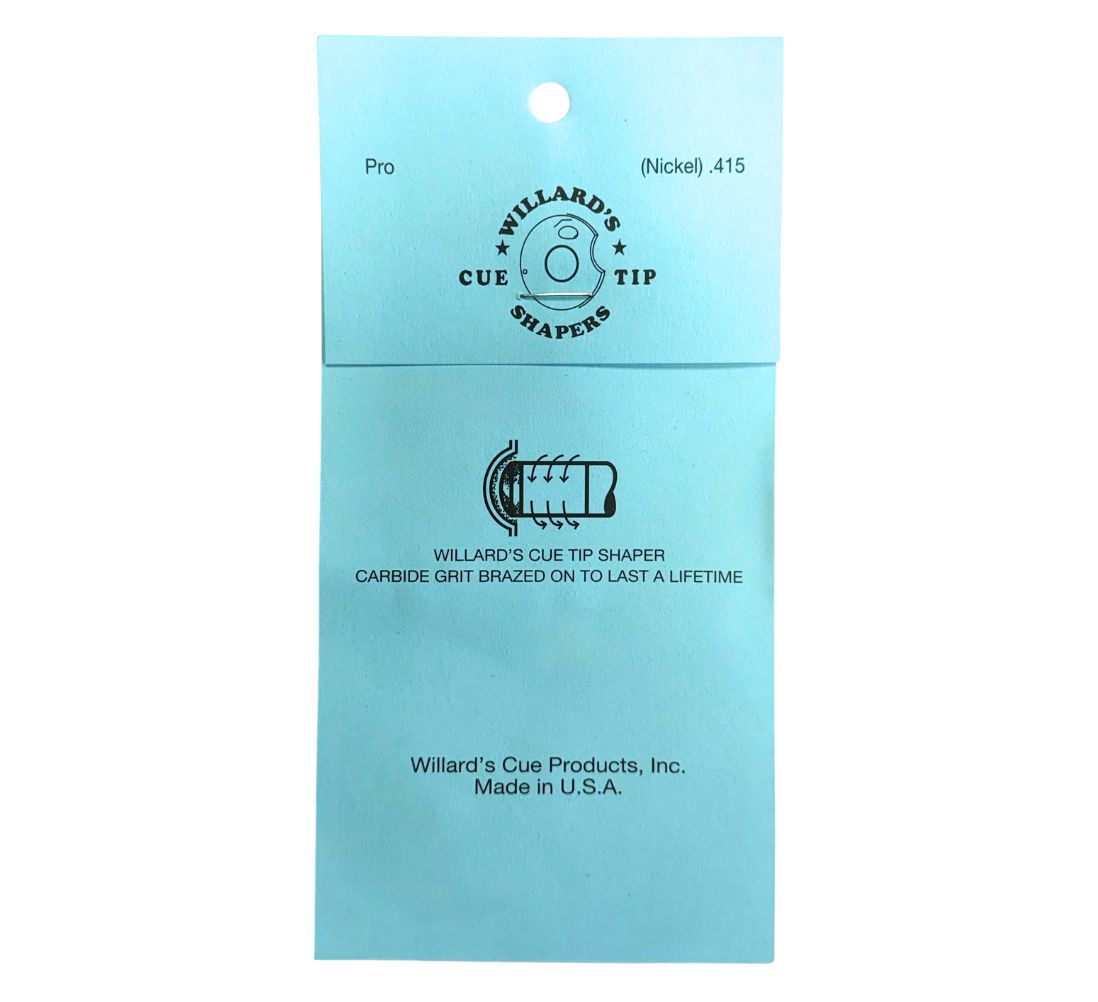 Willard's Pool Cue Tip Shaper - Nickel